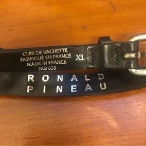Ronald Pineau | Accessories | Ronald Pineau Black Leather 